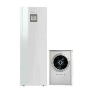 Bosch Compress 6000 AWM+AW-9 levegő-víz hőszivattyú, monoblok, tárolós 190 liter, fűtőbetéttel,R410A