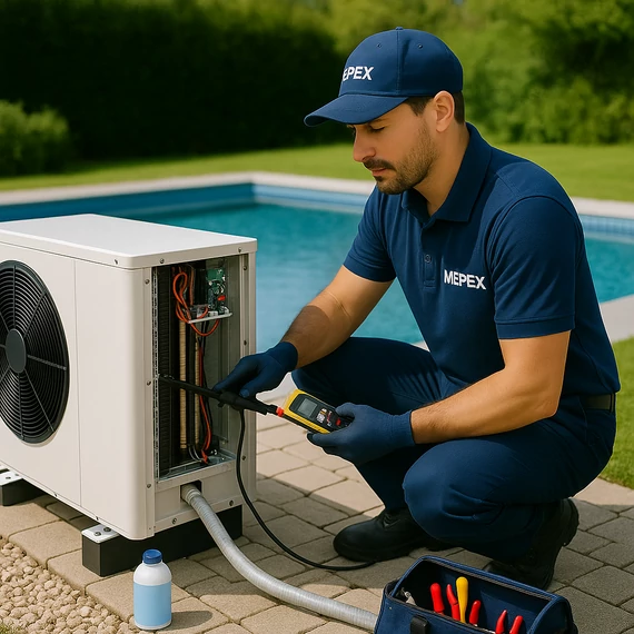 Medence hőszivattyú javítás