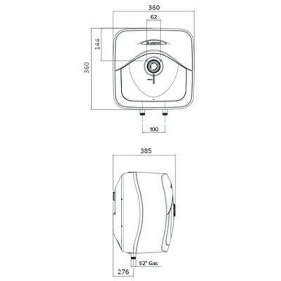 Ariston AN RS 10/3 felső elektromos vízmelegítő ErP (3100329)