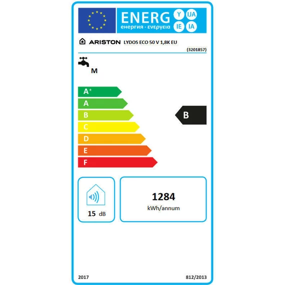 Ariston Lydos Eco 50 V 1,8K EU elektromos vízmelegítő 50 literes, LED kijelzővel 3201857