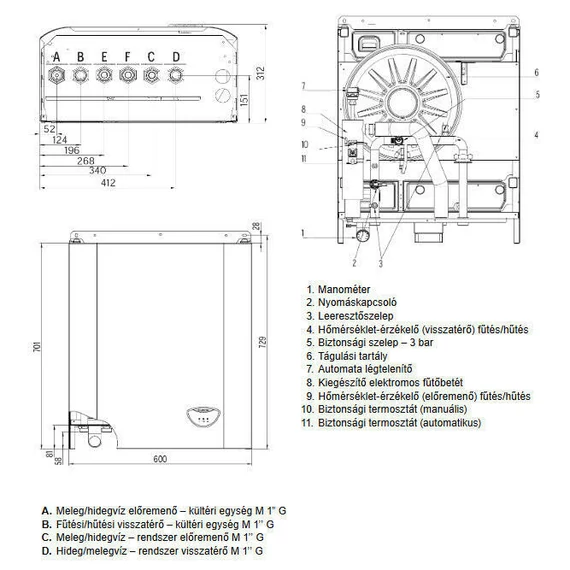 Ariston Nimbus Plus 35 M NET R32 monoblokkos hőszivattyú (3301846)