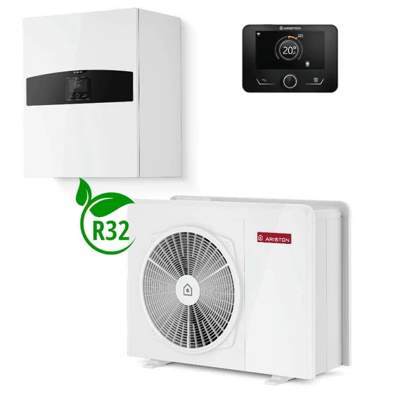 Ariston Nimbus Plus 50 M NET R32 monob. hősziv. 5 kW, fali beltérivel, 1 fütőkör, 1 fázis