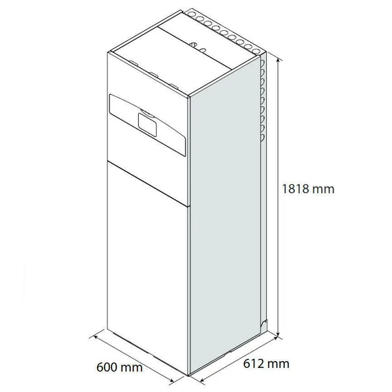 Ariston Nimbus Compact 80 M-T 2Z NET R32 monob. hősziv. 8 kW, beltéri+180l HMV, 1 fütőkör, 3 fázis