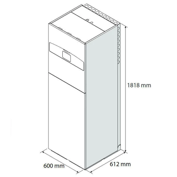 Ariston Nimbus Compact 120 M-T 2Z NET R32 monob. hősziv. 12 kW, beltéri+180l HMV, 2 fütőkör, 3 fázis