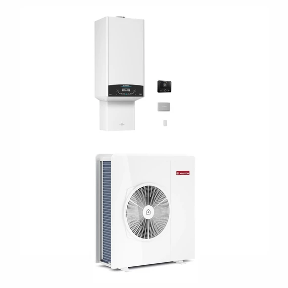 Ariston Genus One+ Hybrid 30/80 T Net R32 kondenzációs kazán, kombi 30kW + 8kW hőszivattyú, 3 fázis (3302605)