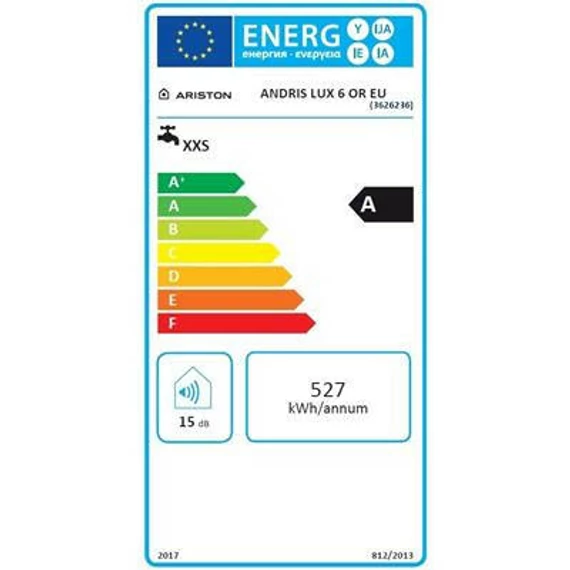 Ariston AN Lux 6 OR felső elhelyezésű elektromos vízmelegítő 6 literes (3626236)