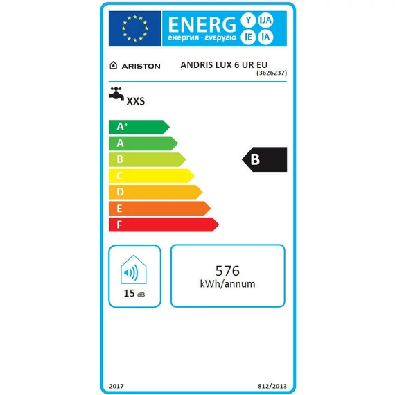 Ariston AN Lux 6 UR alsó elhelyezésű elektromos vízmelegítő 6 literes