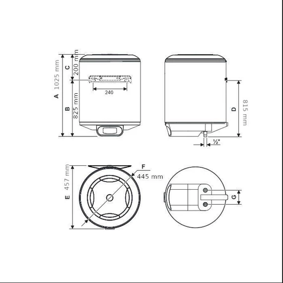 Bosch Tronic 4000T 100 EBP fali függőleges vízmelegítő (7736506567)