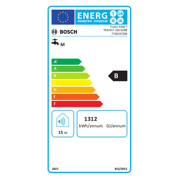 Bosch Tronic Flat TR4501 100 DERB lapos elektromos vízmelegítő, 4 üzemmód (7736507286)