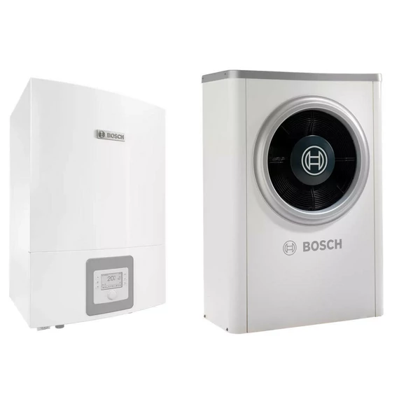 Bosch Compress 7000i AWE+AW-13S levegő-víz hőszivattyú, monoblok, fűtőbetéttel, R410A