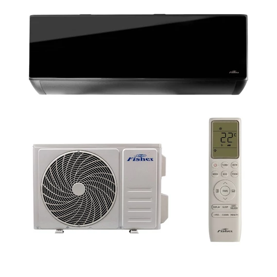 Fisher Black 2,61 kW oldalfali split klíma (FSAIF-BL-91FE3/FSOAIF-BL-91FE3)