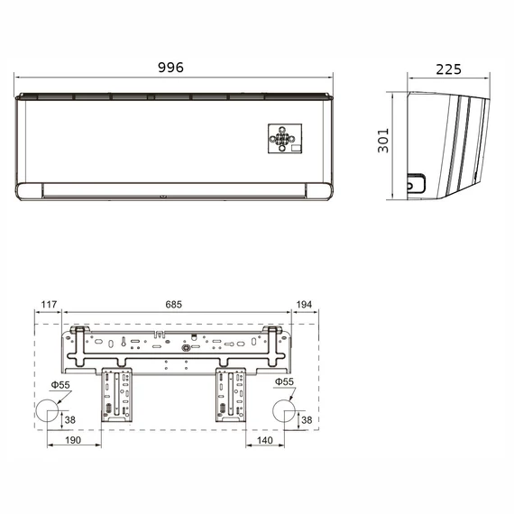 Gree Amber Royal mono split klíma szett 2.7 kW (GWH09YD-S6DBA1A)