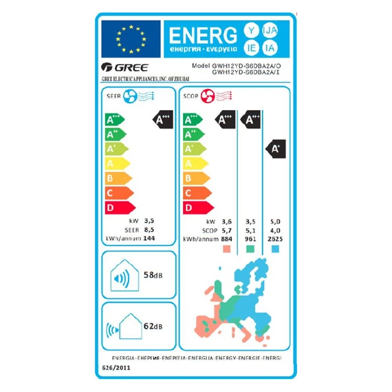 Gree Amber Royal mono split klíma szett 3.5 kW + Klímatelepítés Budapesten (alapcsövezés 3m) csomagban