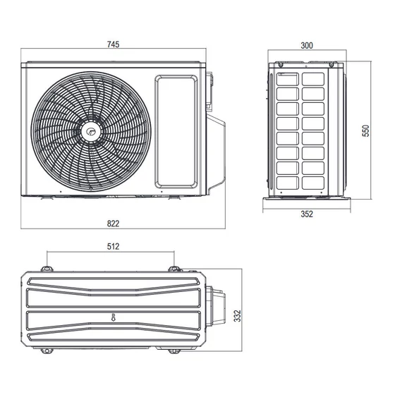 Gree multi split klíma kültéri egység 4.1 kW - max. 2 beltéri GWHD(14)NK6OO