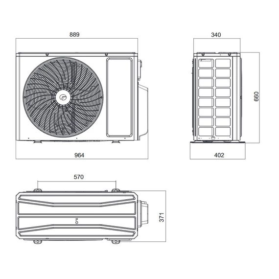 Gree multi split klíma kültéri egység 7.1 kW - max. 3 beltéri GWHD(24)NK6OO