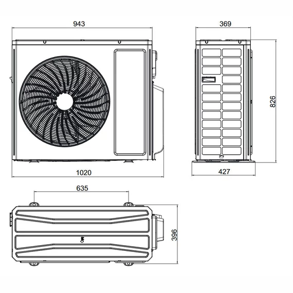 Gree multi split klíma kültéri egység 12.1 kW - max. 5 beltéri GWHD(42)NK6OO