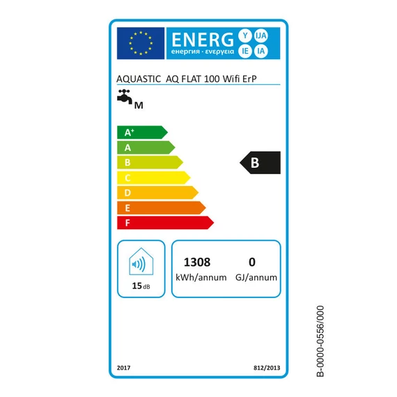 Hajdu Aquastic AQ Flat WIFI F100 ErP szögletes elektromos vízmelegítő (2111913550)