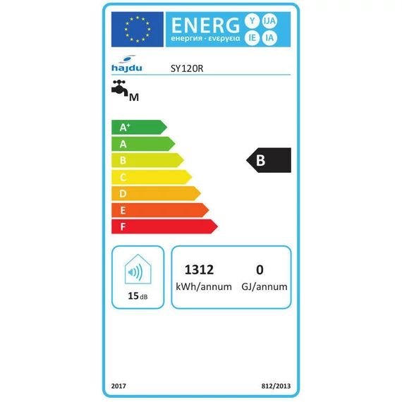 Hajdu Smiley elektromos forróvíztároló, 120 literes, függőleges (2112013821)