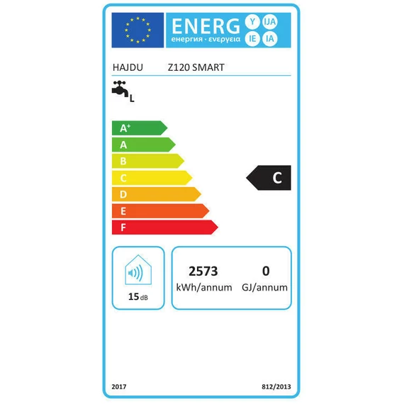 Hajdu Z-120 SMART elektromos forróvíztároló 120 literes, függőleges (2112014423)