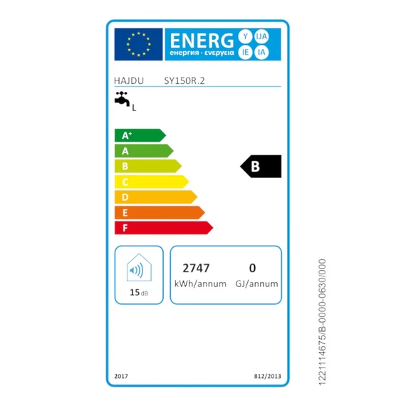 Hajdu Smiley R.2 elektromos vízmelegítő, 150 literes, függőleges (2112113830)