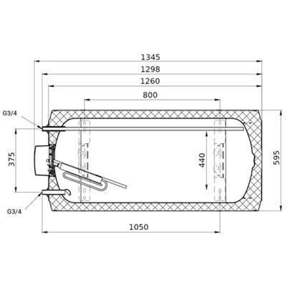 Hajdu ZV200 ErP elektromos vízmelegítő 200 literes, vízszintes (2112411221)