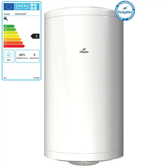 Hajdu Z-200 SMART elektromos forróvíztároló 200 literes, függőleges (2112414425)