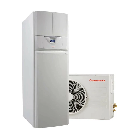 Immergas Magis Hercules Pro 9 split hőszivattyú előszerelt HMV tárolóval, 1 fázis, R32