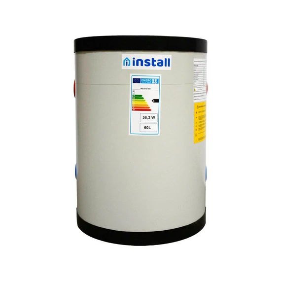 Install Storax Terra puffertároló, 60l, hőcserélő nélkül, PU szigeteléssel, fali (SH-0-060)