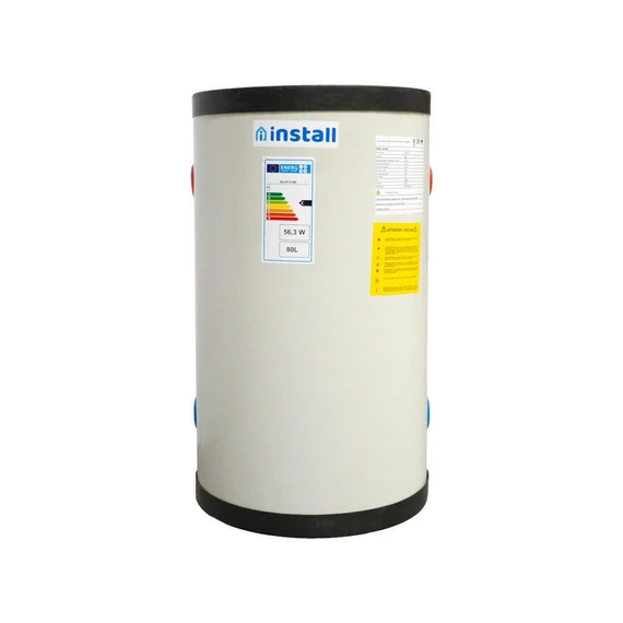 Install Storax Terra puffertároló, 80l, hőcserélő nélkül, PU szigeteléssel, fali (SH-0-080)