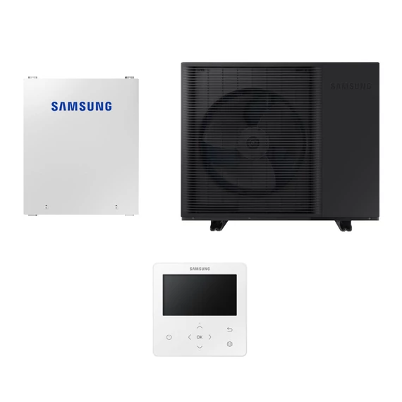 Samsung Mono R290 hőszivattyú 5 kW + vezérlő szett (szelepvezérlő + szabályzó), 1 fázis (M-R290-5-0-1)