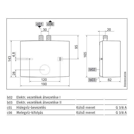 Stiebel Eltron EIL 4 Premium elektronikus szabályozású átfolyós mini vízmelegítő (200135)